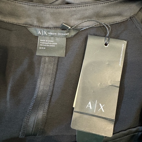 AX Armani Exchange Black Sleeveless Tank Top Blouse - Picture 9 of 11